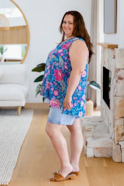 Dannie Top in Paisley Floral