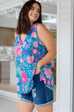 Dannie Top in Paisley Floral
