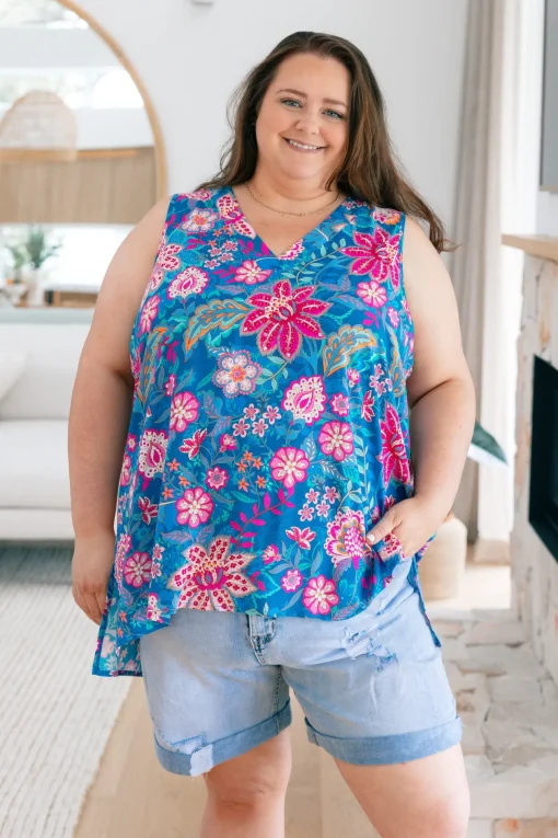 Dannie Top in Paisley Floral
