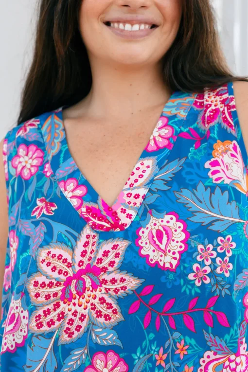 Dannie Top in Paisley Floral
