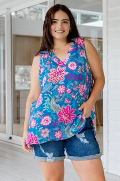 Dannie Top in Paisley Floral