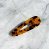 Dark Tortoiseshell Coloured Round - Hair Clip