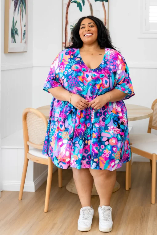 Disco Dress in Midnight Safari by Kasey Rainbow