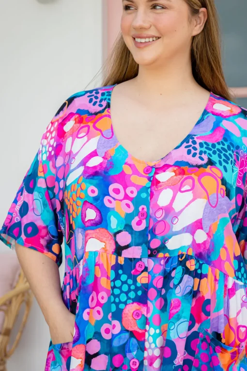 Disco Dress in Midnight Safari by Kasey Rainbow