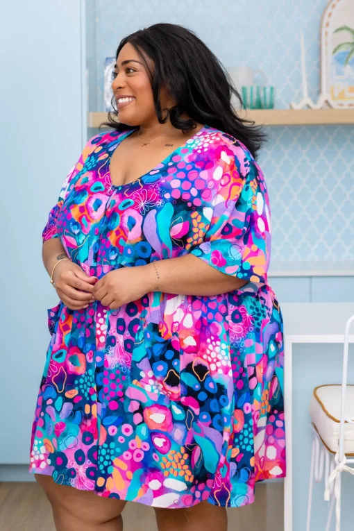 Disco Dress in Midnight Safari by Kasey Rainbow