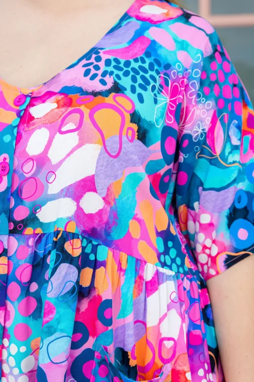 Disco Dress in Midnight Safari by Kasey Rainbow