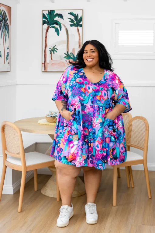 Disco Dress in Midnight Safari by Kasey Rainbow