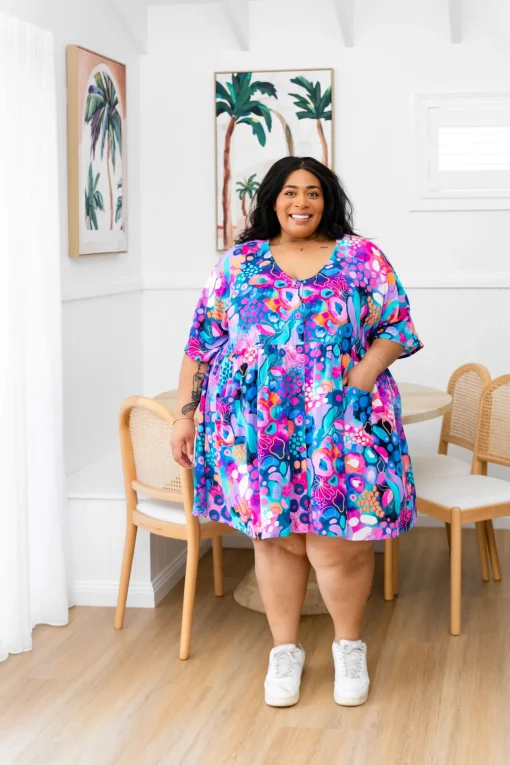 Disco Dress in Midnight Safari by Kasey Rainbow
