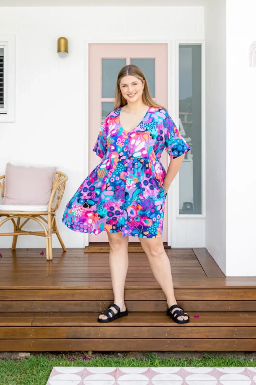 Disco Dress in Midnight Safari by Kasey Rainbow