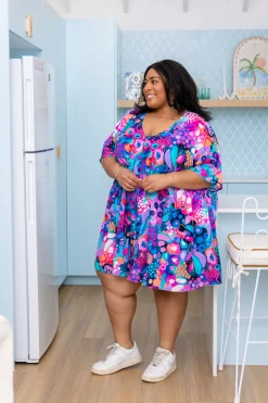 Disco Dress in Midnight Safari by Kasey Rainbow