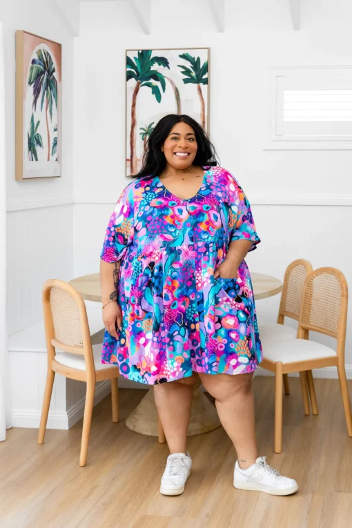 Disco Dress in Midnight Safari by Kasey Rainbow