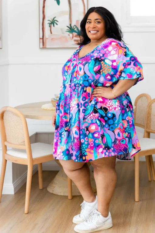 Disco Dress in Midnight Safari by Kasey Rainbow
