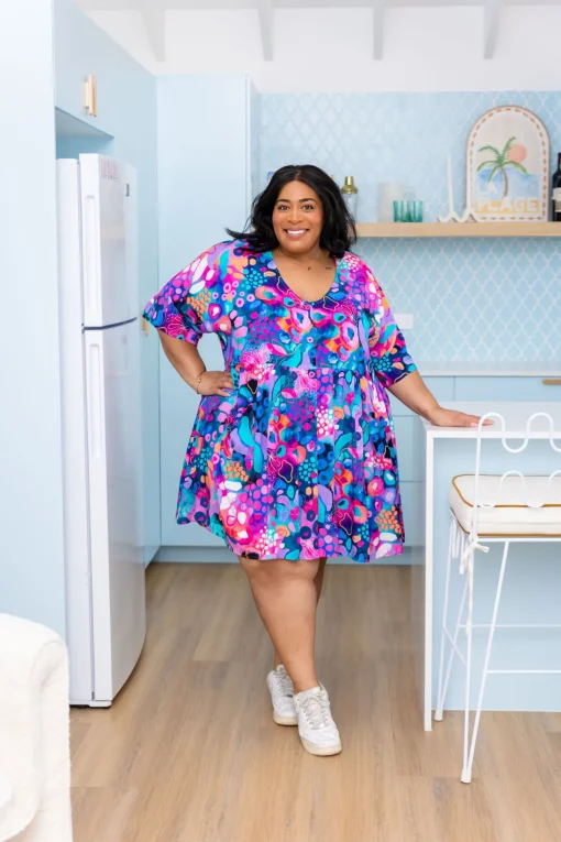 Disco Dress in Midnight Safari by Kasey Rainbow
