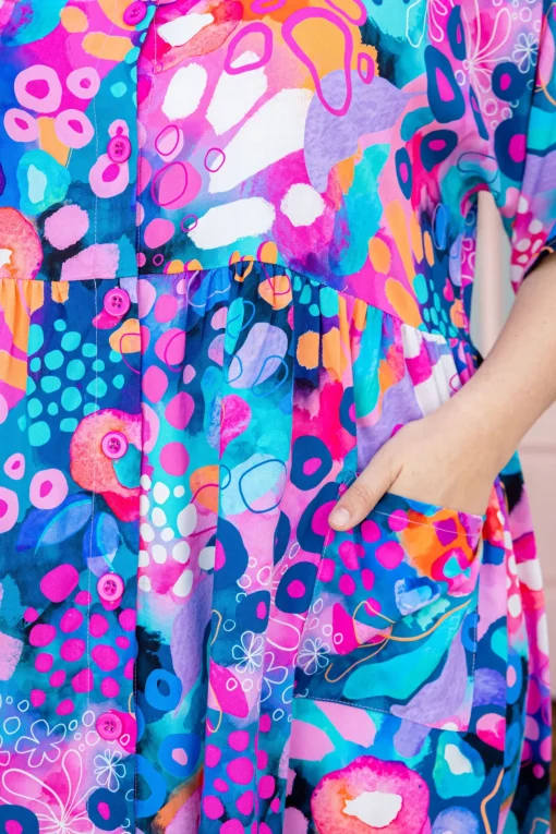 Disco Dress in Midnight Safari by Kasey Rainbow