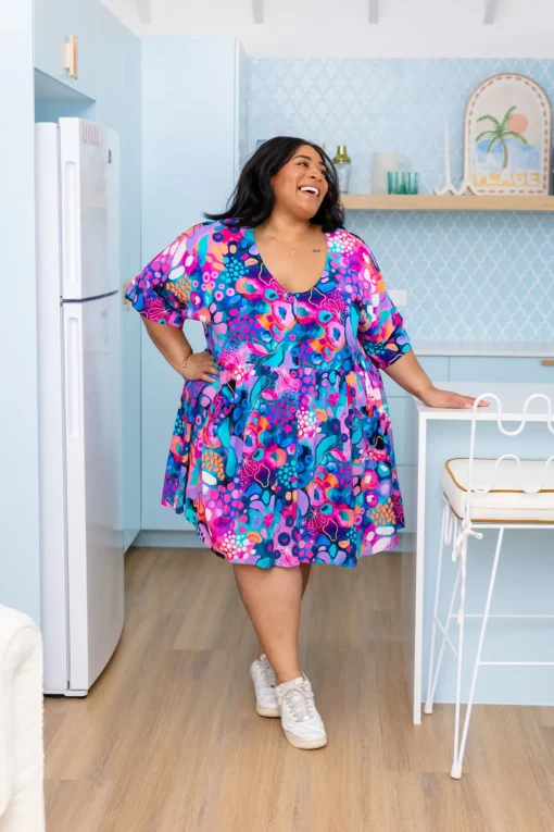Disco Dress in Midnight Safari by Kasey Rainbow