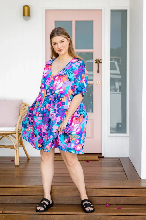 Disco Dress in Midnight Safari by Kasey Rainbow