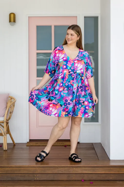 Disco Dress in Midnight Safari by Kasey Rainbow