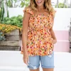 Ellie Top in Sunshine Floral