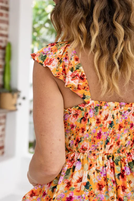 Ellie Top in Sunshine Floral
