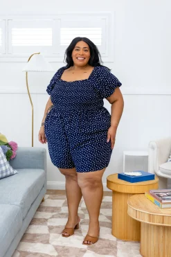 Emily Playsuit in Navy
