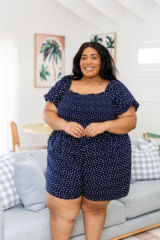 Emily Playsuit in Navy