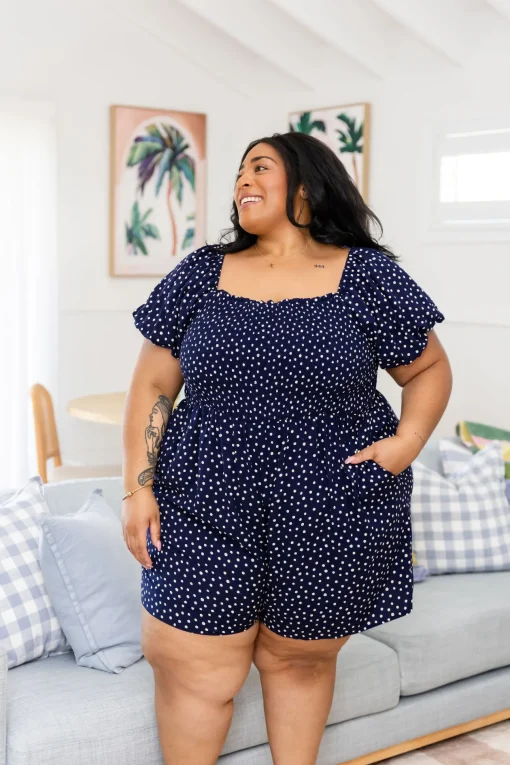 Emily Playsuit in Navy