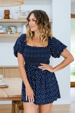 Emily Playsuit in Navy