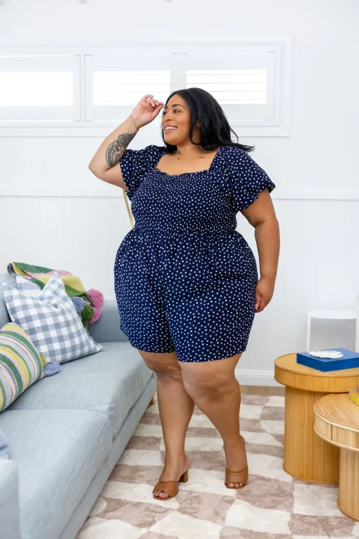 Emily Playsuit in Navy
