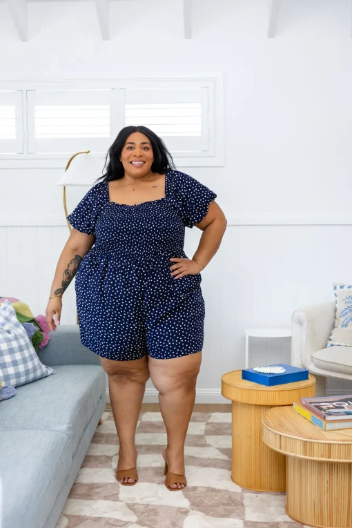 Emily Playsuit in Navy