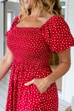 Emily Playsuit in Red