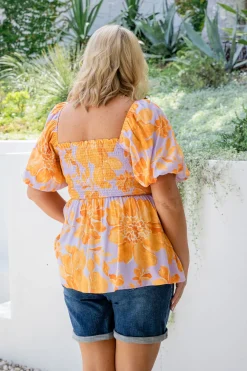 Emily Top in Honey Bloom