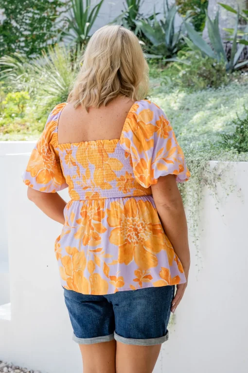 Emily Top in Honey Bloom