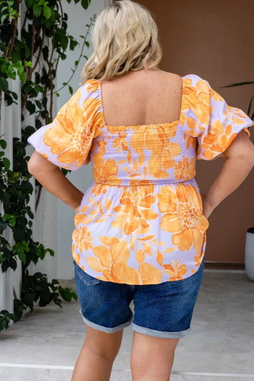 Emily Top in Honey Bloom