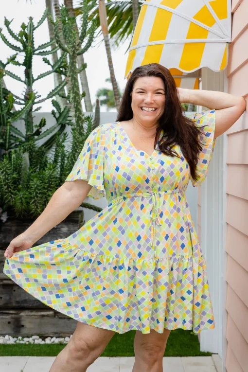 Esmae Dress in Diced