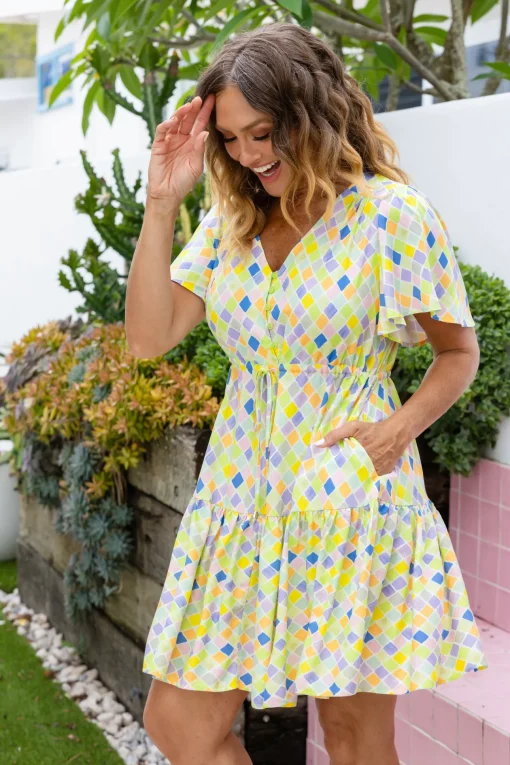 Esmae Dress in Diced