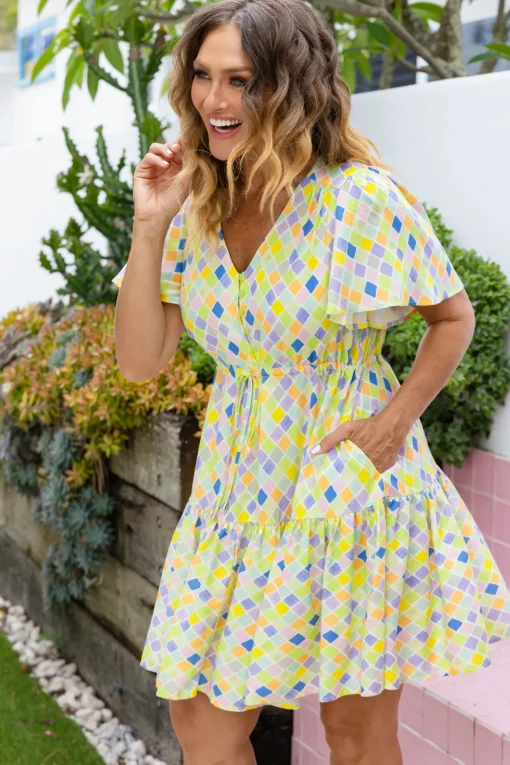 Esmae Dress in Diced