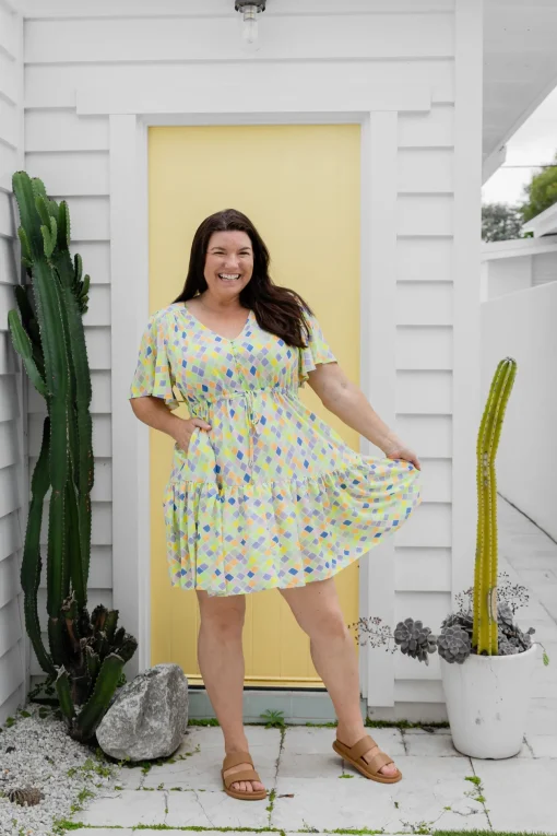 Esmae Dress in Diced