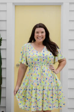 Esmae Dress in Diced
