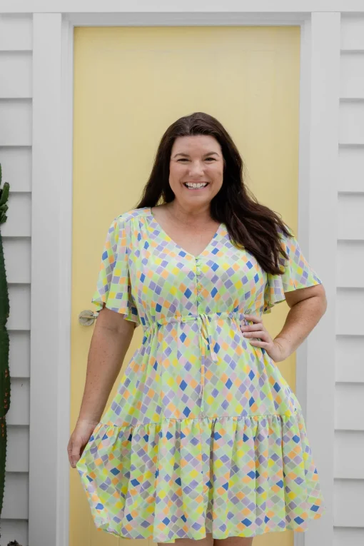 Esmae Dress in Diced