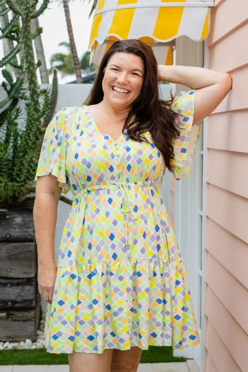 Esmae Dress in Diced