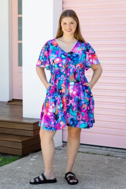 Esmae Dress in Midnight Safari by Kasey Rainbow