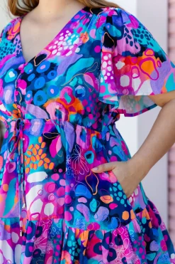Esmae Dress in Midnight Safari by Kasey Rainbow