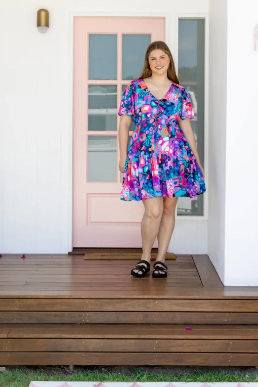 Esmae Dress in Midnight Safari by Kasey Rainbow