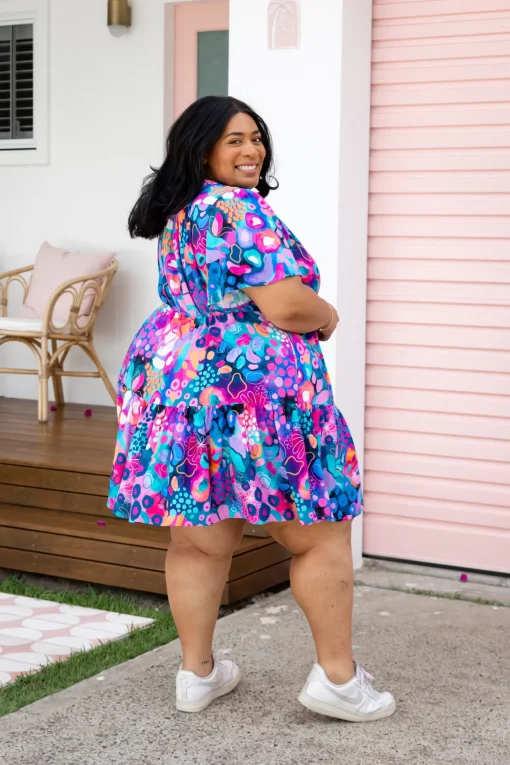 Esmae Dress in Midnight Safari by Kasey Rainbow