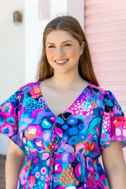 Esmae Dress in Midnight Safari by Kasey Rainbow