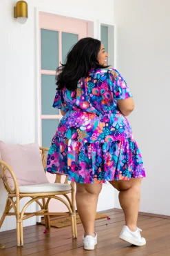 Esmae Dress in Midnight Safari by Kasey Rainbow