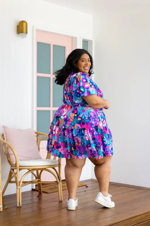 Esmae Dress in Midnight Safari by Kasey Rainbow