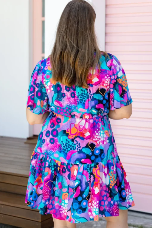 Esmae Dress in Midnight Safari by Kasey Rainbow