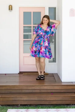 Esmae Dress in Midnight Safari by Kasey Rainbow