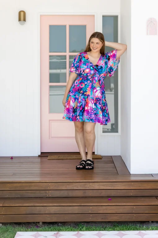 Esmae Dress in Midnight Safari by Kasey Rainbow